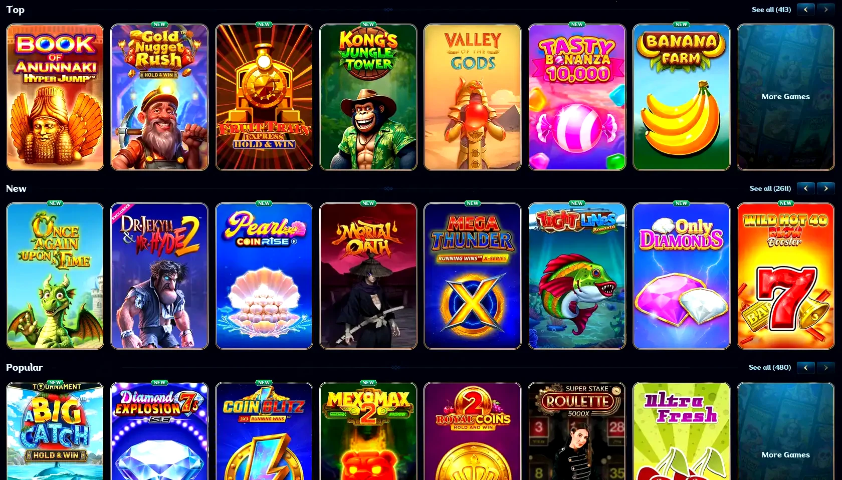 Catalogo giochi e slot disponibili su Buran Casino dopo la registrazione